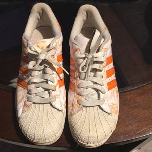 Old School Orange/White Adidas